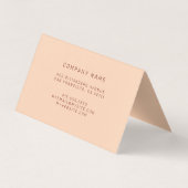 Bruin Luxury Visitekaartje (Achterkant)