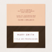 Bruin Luxury Visitekaartje (Buitenkant ongevouwen)