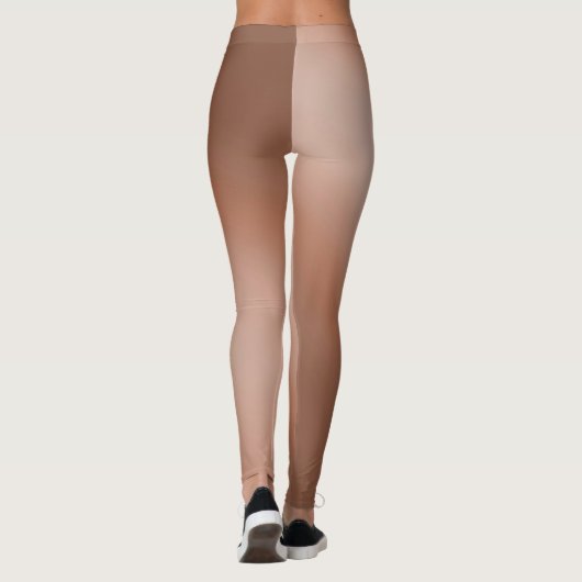 Bruin maanlicht ombre-effect leggings (Achterkant)