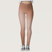 Bruin maanlicht ombre-effect leggings (Voorkant)