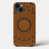 Bruin Mandala Wheel Case-Mate iPhone Case (Achterkant)