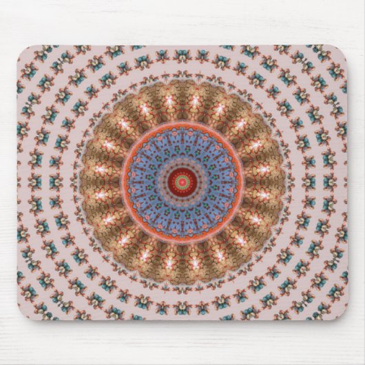 Bruin Mandala-wiel... Muismat (Voorkant)