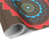 Bruin Mandala Wrapping Papier (Rol Hoek)