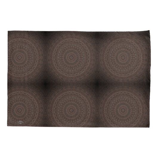 Bruin Mandela Design HAMbyWG Pillow Hoesjes Kussensloop (Achterkant-Links)