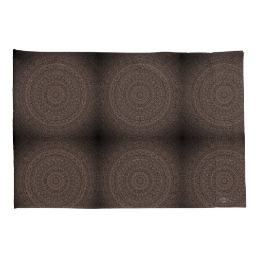 Bruin Mandela Design HAMbyWG Pillow Hoesjes Kussensloop (Achterkant-Rechts)