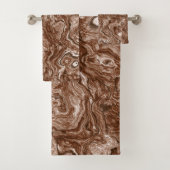 Bruin Marmer abstract Bad Handdoek (Insitu)