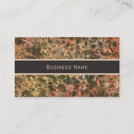 Bruin Marmer Afspraak Visitekaartjes (Voorkant)
