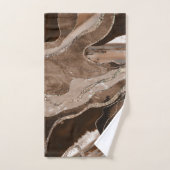 Bruin marmer Agate Gold Glitter Glam #1 Bad Handdoek (Handdoek)