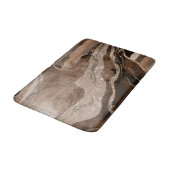 Bruin marmer Agate Gold Glitter Glam #1 Badmat (Gekanteld)