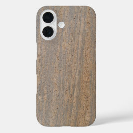 Bruin marmer gedraaid -past zich aan voor alle gev iPhone 16 hoesje