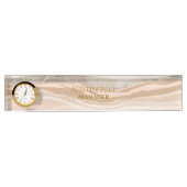 Bruin Marmer, gepersonaliseerd Naambordje (Voorkant)