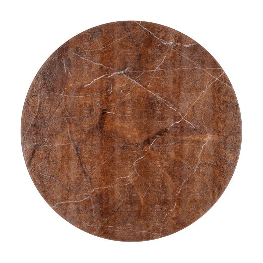 Bruin Marmer Glanzend: Luxe Textuur Achtergrond Snijplank (Voorkant)