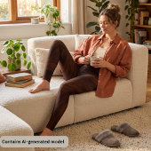 Bruin Marmer Wervelend Chocolade Abstract Patroon Leggings