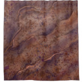 Bruin Marmeren Douchegordijn (Voorkant)