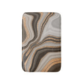 Bruin Marmeren Goud  Ontwerp Badmat (Voorkant Verticaal)