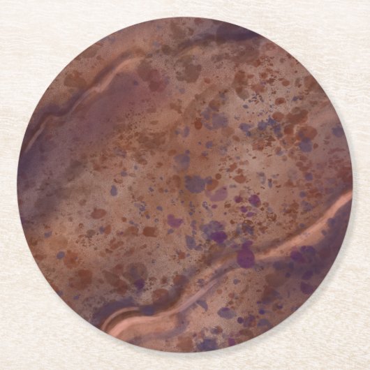 Bruin Marmeren Papier Onderzetters (Voorkant)