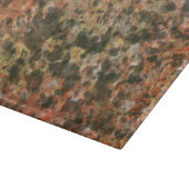 Bruin marmeren patroon snijplank cadeau (Hoek)