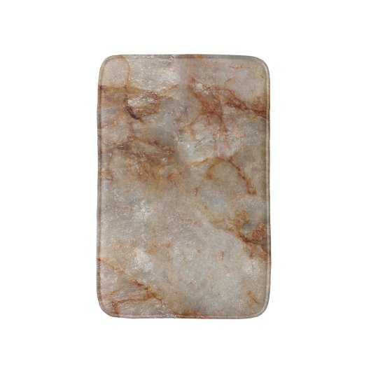 Bruin Marmeren Steen Textuur Print Badmat (Voorkant Verticaal)