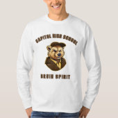 Bruin Mascot | Bruin & Goud - School College Team T-shirt (Voorkant)