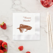 Bruin Matuka-wimpel, vliegenvisserij, vliegende ku Servet (Insitu)