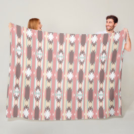 Bruin, Mauve & Green Aztec, Zuidwest-Griekenland Fleece Deken