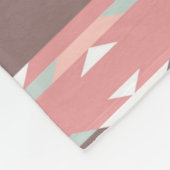 Bruin, Mauve & Green Aztec, Zuidwest-Griekenland Fleece Deken (Hoek)