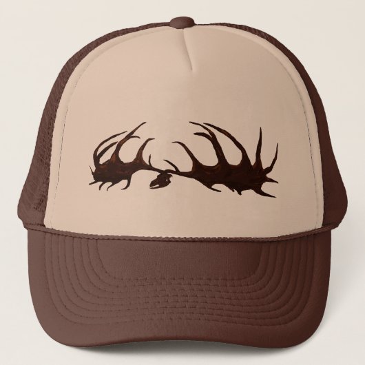 Bruin Megaloceros Skull-Pet Trucker Pet (Voorkant)