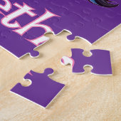 Bruin meisje bi-raciale eenhoorn puzzel legpuzzel (Zijkant)