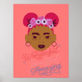 Bruin meisje: esthetische wand voor meisjes, Tween Poster (Voorkant)
