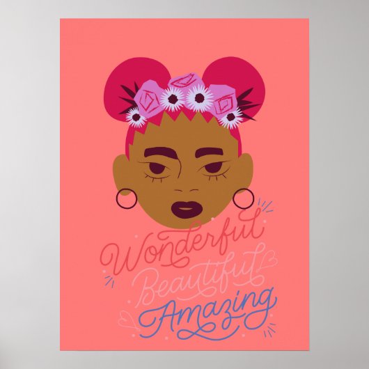 Bruin meisje: esthetische wand voor meisjes, Tween Poster (Voorkant)