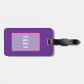 Bruin Meisje Magische Prinses Bagagelabel (Achterkant horizontaal)