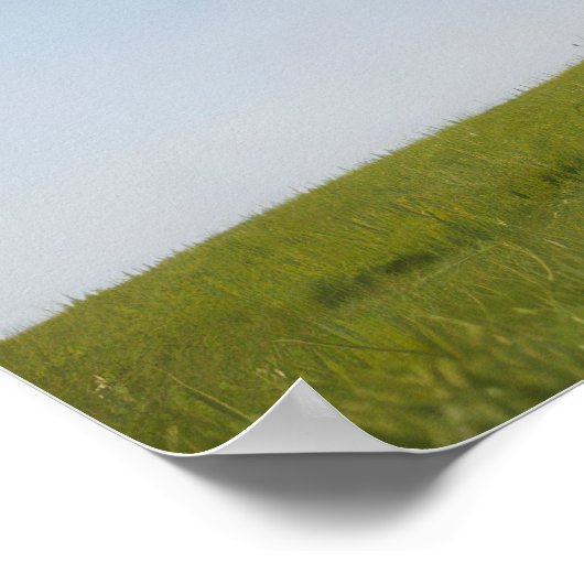 Bruin menselijk gezicht boom takken gesneden poster (Hoek)