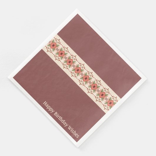 Bruin met crème servet (Hoek)