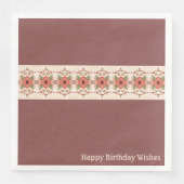 Bruin met crème servet (Voorkant)