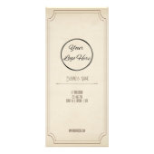  bruin met logo boutique prijslijst reclamekaart (Voorkant)