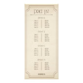  bruin met logo boutique prijslijst reclamekaart (Achterkant)