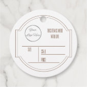  bruin met logo product hang label label (Voorkant)
