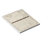  bruin met logo Small Business Invoice Notitieblok (Schuin)