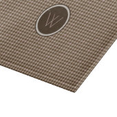 Bruin met Roos Gold Houndstooth Cutting Board Snijplank (Hoek)