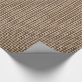 Bruin met Roos Gold Houndstooth Wrapping Paper Cadeaupapier (Hoek)