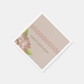 Bruin met rosy Hue Servet (Hoek)