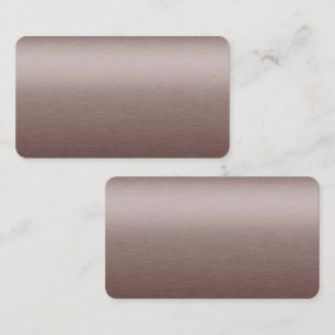 Bruin metaalblanco Visitekaartje