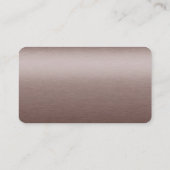 Bruin metaalblanco Visitekaartje (Achterkant)