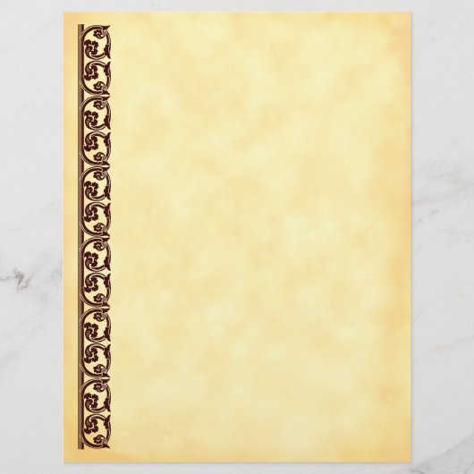 Bruin Middeleeuws Element Flyer Sjabloon (Voorkant)