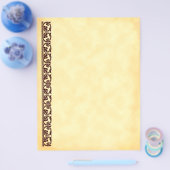 Bruin Middeleeuws Element Flyer Sjabloon (Enkel)