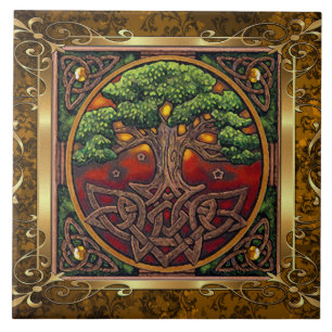 bruin middeleeuwse Witchcraft Ritual Offerte Tegeltje