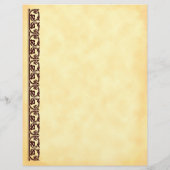 Bruin midieval Element Flyer-Sjabloon Flyer (Achterkant)