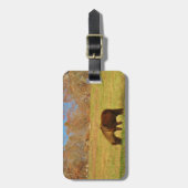 Bruin miniatuur Pony Bagagelabel (Voorkant verticaal)