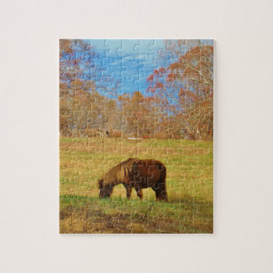 Bruin miniatuur Pony Legpuzzel