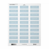 Bruin Minimal Modern Typography Retouradres Etiket (Full Sheet)
